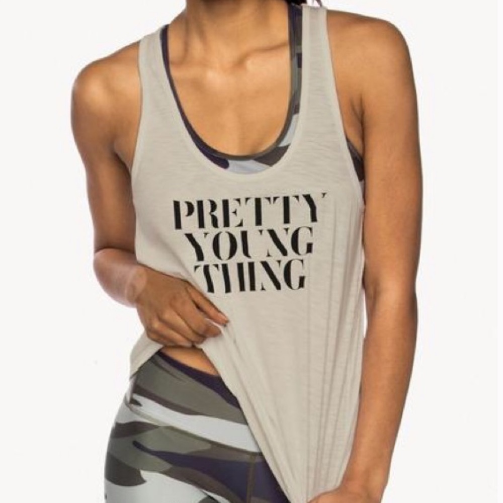 NWT CHRLDR PRETTY YOUNG THING graphic Tank top